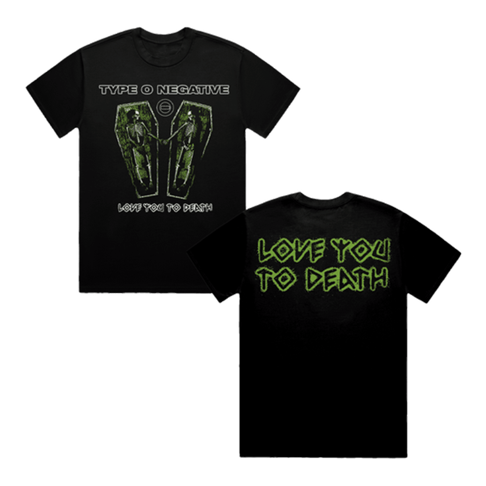 Type O Negative Merch Love You To Death Coffin T-Shirt Dad Gifts For Father's Day 2025