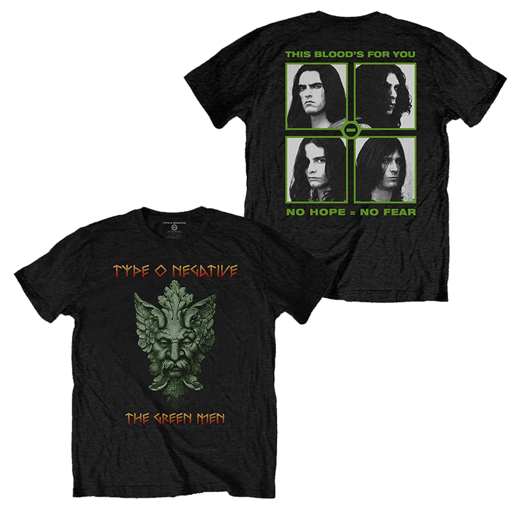 Type O Negative Merch Type O Negative Green Man T-Shirt Top Father's Day Gifts