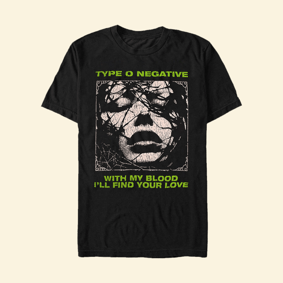 Type O Negative Merch Type O Negative With My Blood T-Shirt Dad Fathers Day Gifts Gifts For BFF