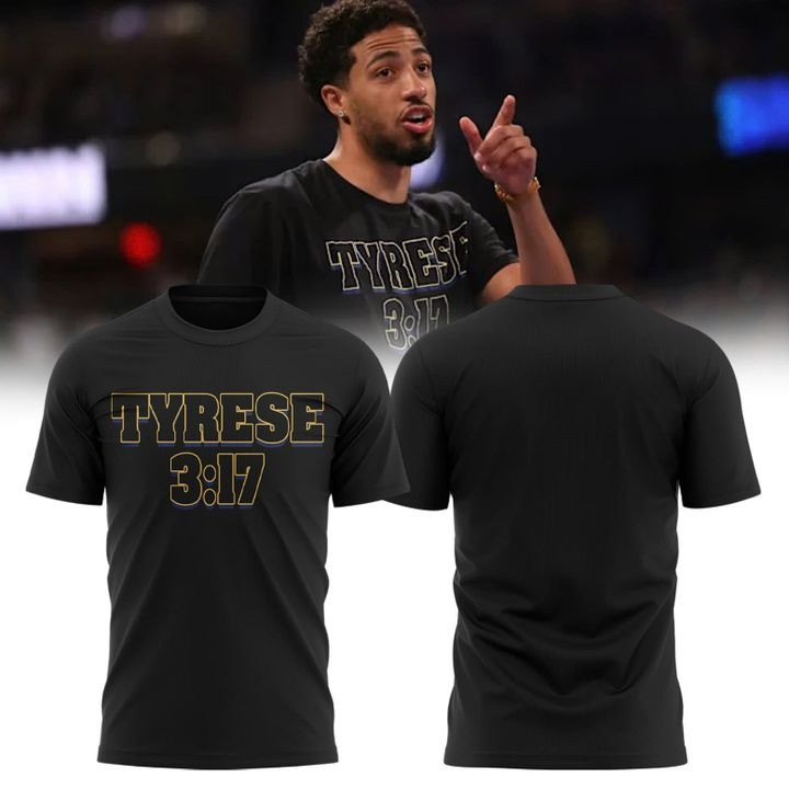 Tyrese Haliburton 3:17 T-Shirt Indiana Pacers Merch Basketball Lovers Fans Gifts For Him