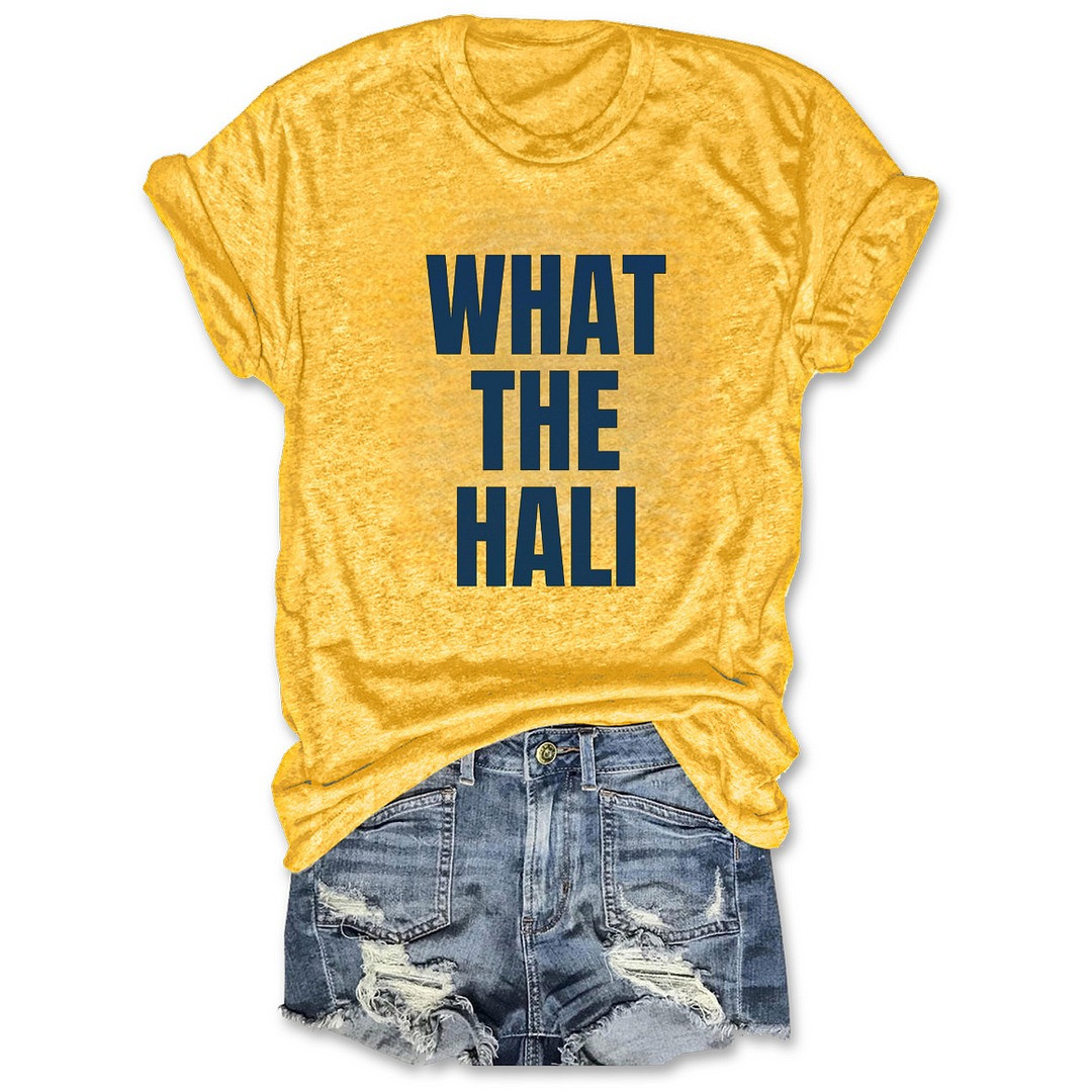 Tyrese Haliburton What The Hali Women's T-Shirt Indiana Pacers Fan Merch Gifts For Her