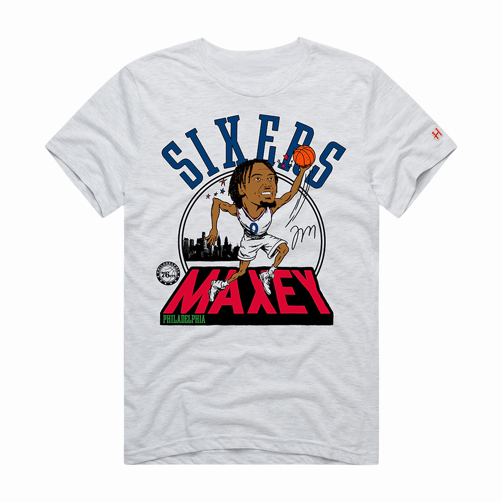 Tyrese Maxey Philadelphia 76ers Signature T-Shirt Philadelphia 76ers Merch Basketball Lover Gift
