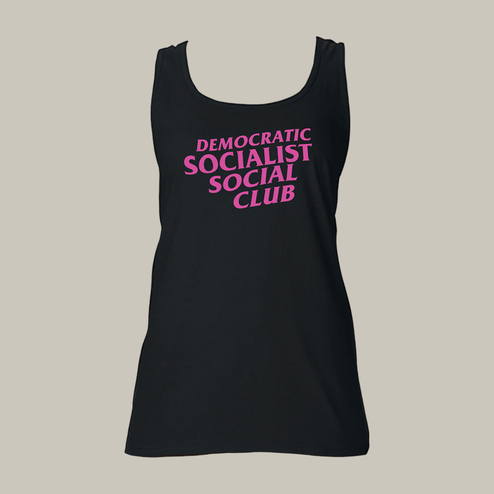 TYT Merch Democratic Socialists Social Club Slim Cut Tank Top Funny Women's Apparel