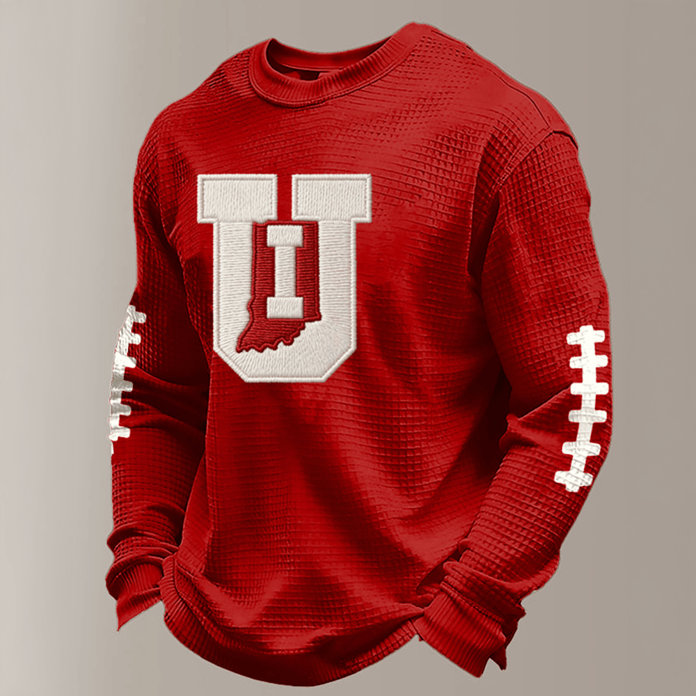 U Indiana Hoosiers Football Long Sleeve Shirt Game Day Apparel Gift For Football Lovers