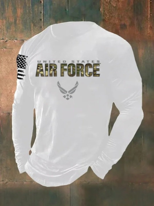 U.S Air Force Merch Long Sleeve Shirt United States Air Force Tribute Veteran Gift Merch