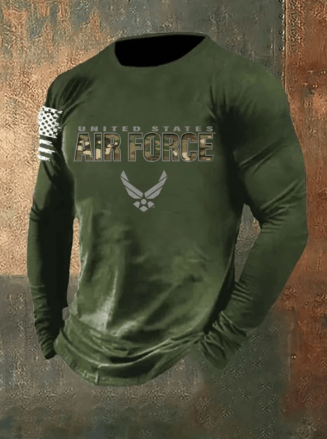 U.S Air Force Merch Long Sleeve Shirt United States Air Force Tribute Veteran Gift Merch