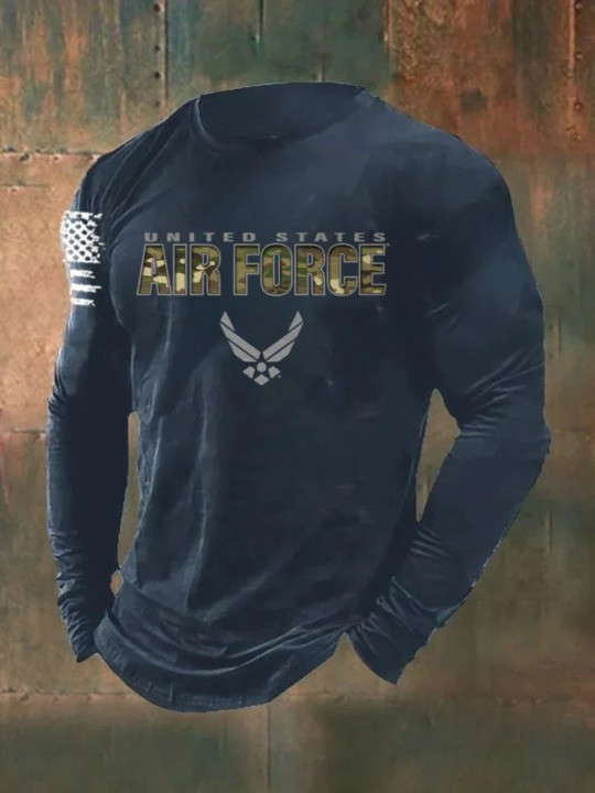 U.S Air Force Merch Long Sleeve Shirt United States Air Force Tribute Veteran Gift Merch