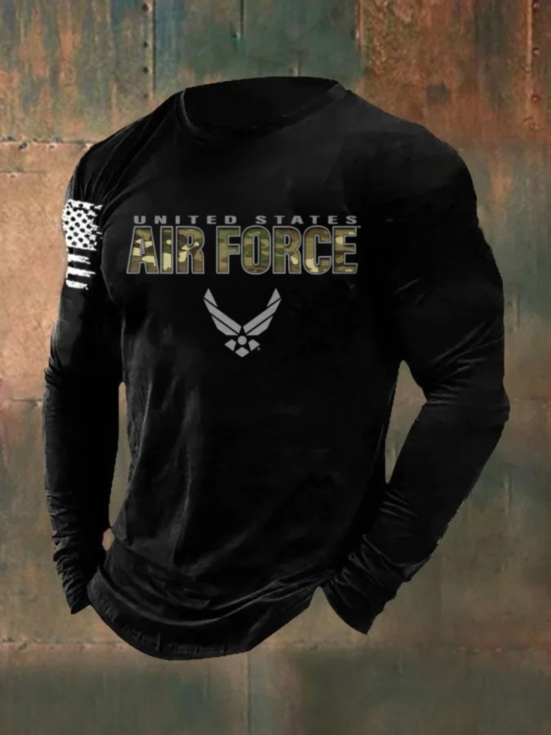 U.S Air Force Merch Long Sleeve Shirt United States Air Force Tribute Veteran Gift Merch