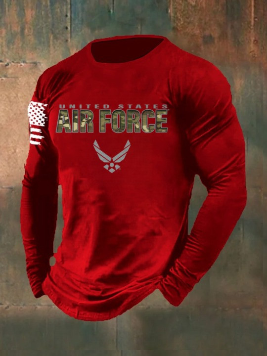 U.S Air Force Merch Long Sleeve Shirt United States Air Force Tribute Veteran Gift Merch