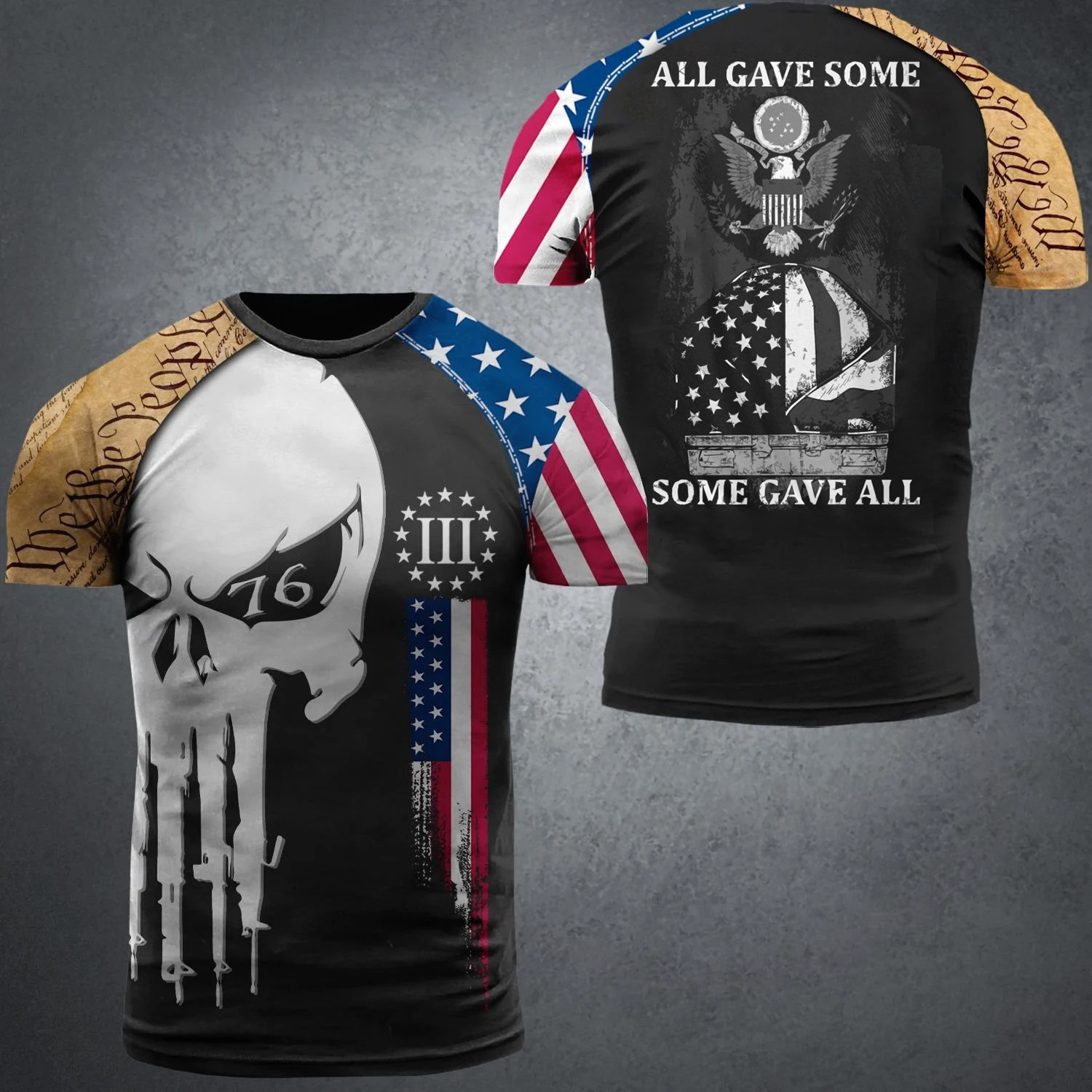 U.S Army All Gave Some Some Gave All Shirt Honor Veterans Day Gifts For Army Vets