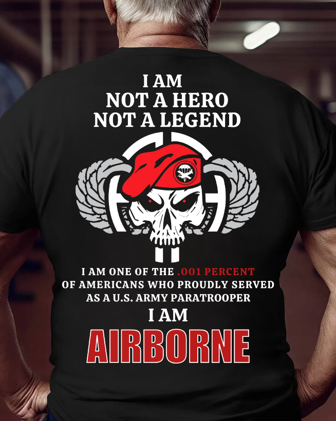 U.S Paratrooper T-Shirt Military Patriotic Apparel Best Gift for Veterans Day