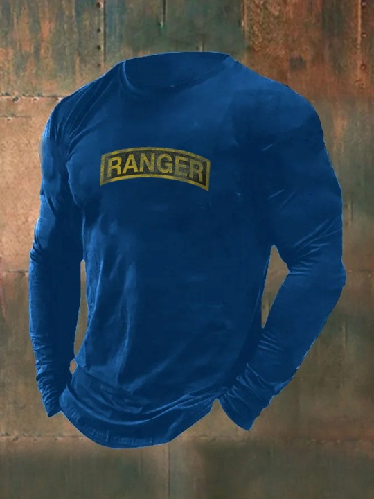 U.S Veteran Merch Long Sleeve Shirt Ranger Proud Veterans Day Best Present Ideas
