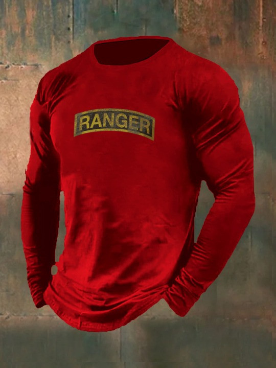U.S Veteran Merch Long Sleeve Shirt Ranger Proud Veterans Day Best Present Ideas