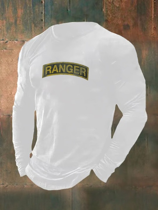 U.S Veteran Merch Long Sleeve Shirt Ranger Proud Veterans Day Best Present Ideas
