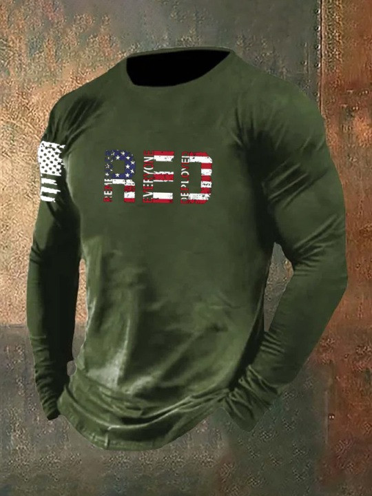 U.S Veteran Merch Long Sleeve Shirt Remember Everyone Deployed Best Veteran Idea Gifts