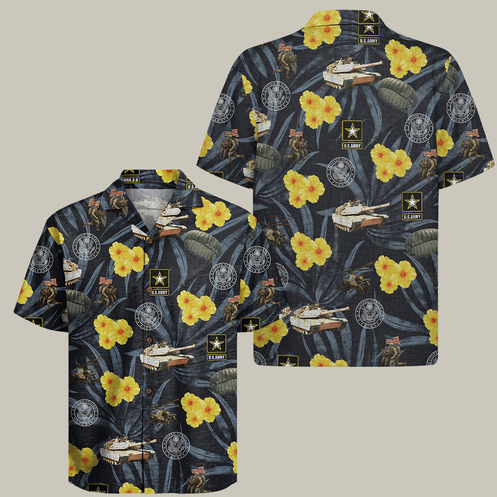 U.S. Army 250Th Anniversary Hawaiian Shirt American Soldier Gifts For Military Men