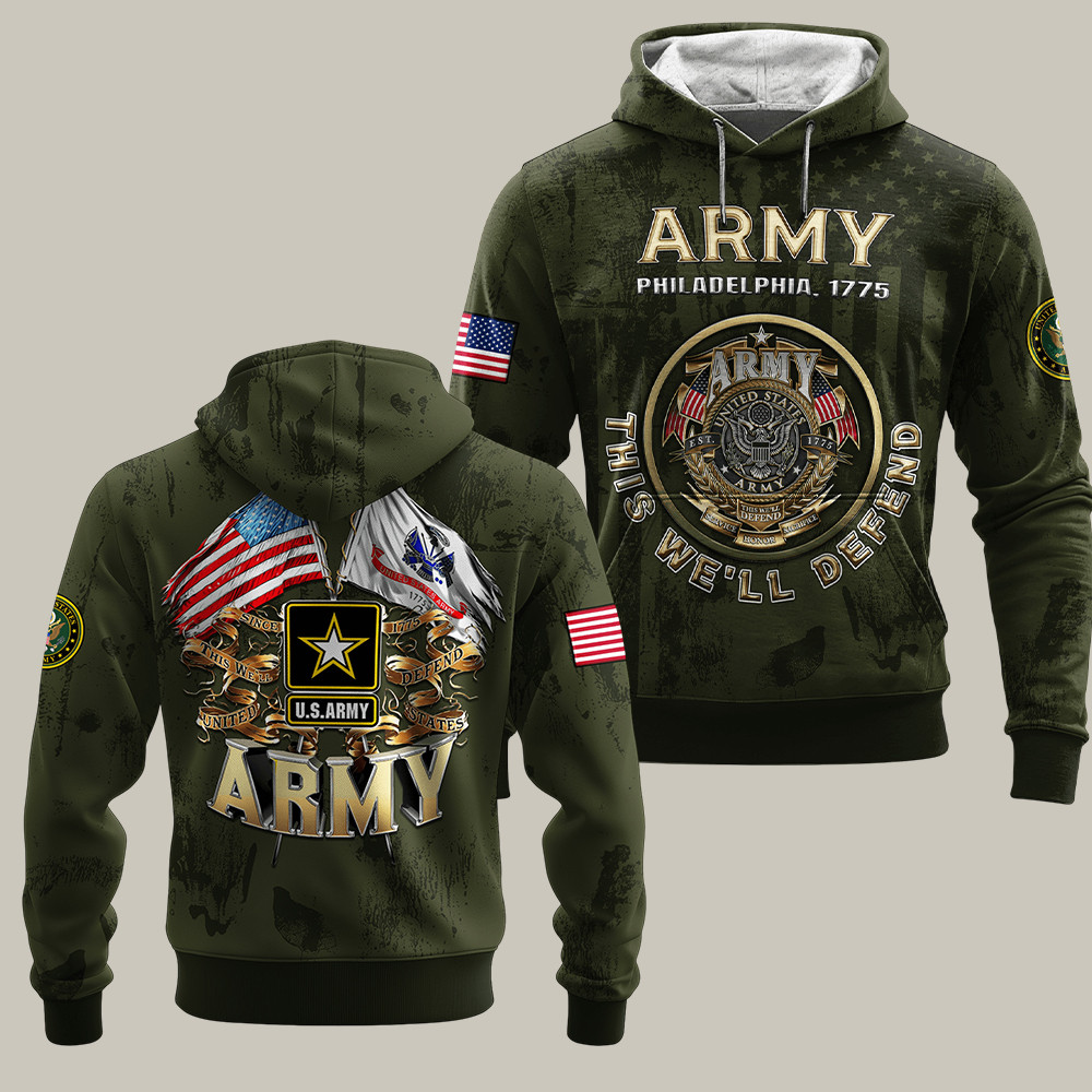 U.S. Army 250Th Anniversary Hoodie Philadelphia 1775 Patriotic Gifts For Him