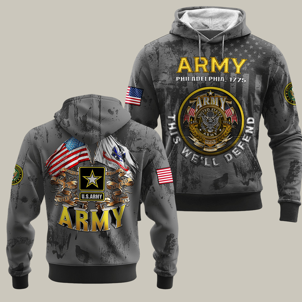 U.S. Army 250Th Anniversary Hoodie Philadelphia 1775 Patriotic Gifts For Men