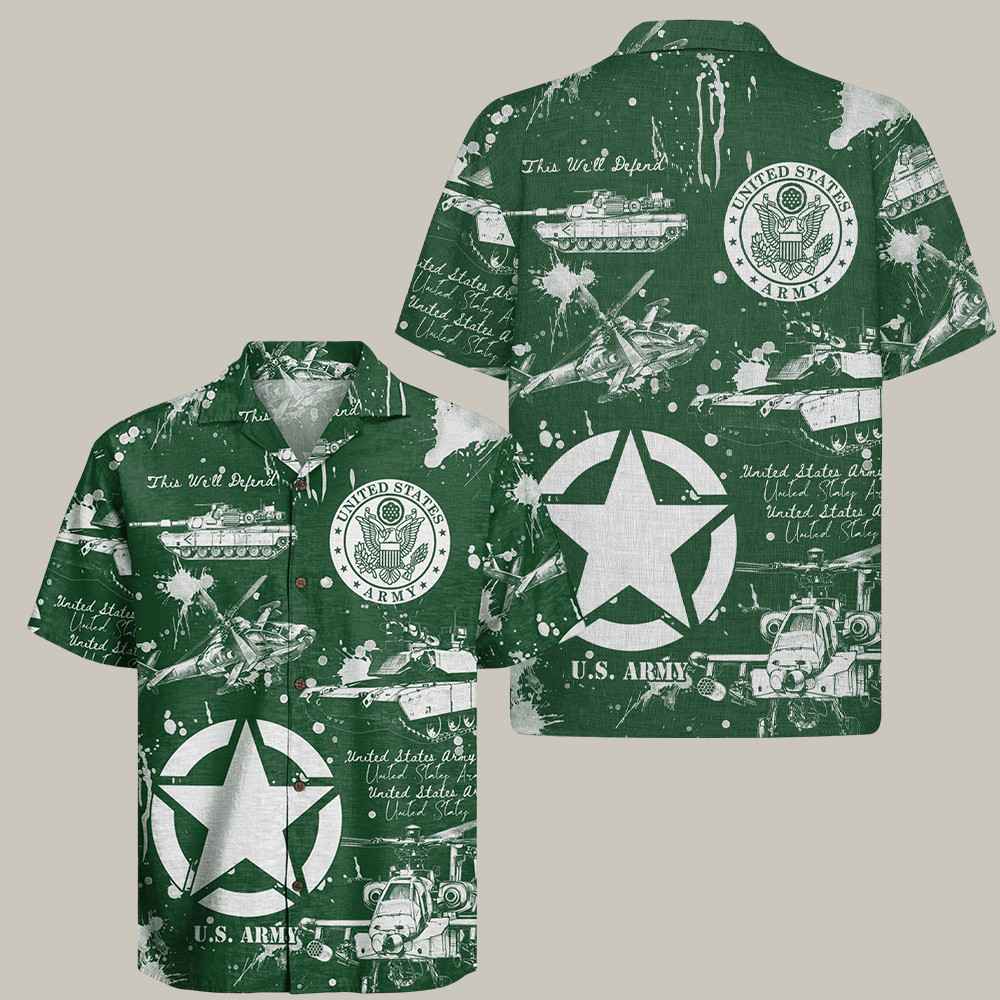 U.S. Army 250Th Year Of Service Hawaiian Shirt Veterans Day Shirt Patriotic Gift Ideas