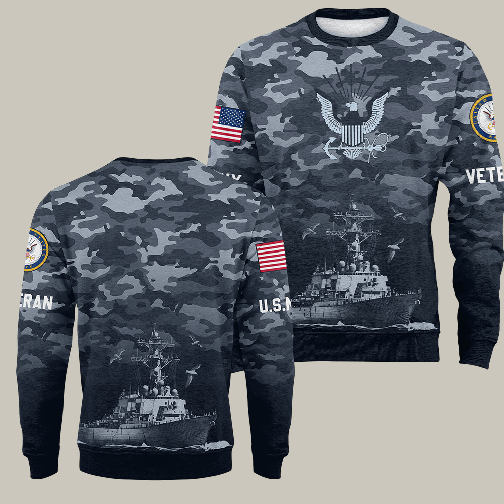 U.S. Army Veteran 250th Anniversary Christmas Ugly Sweater Army Merch Gifts Ideas