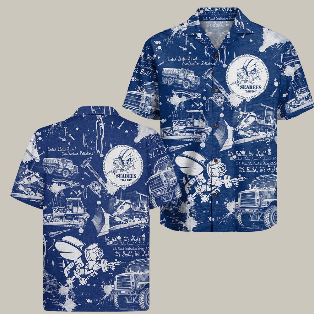 U.S. Navy Seabees 250Th Birthday Hawaiian Shirt We Build We Fight Gifts For Patriots