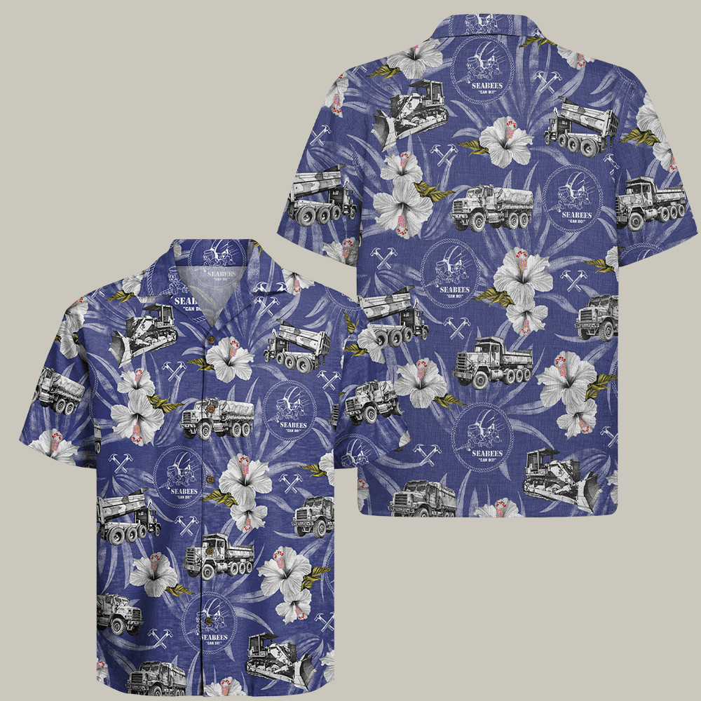 U.S. Navy Seabees 250Th Birthday Hawaiian Shirt We Build We Fight Gifts For Proud Dad