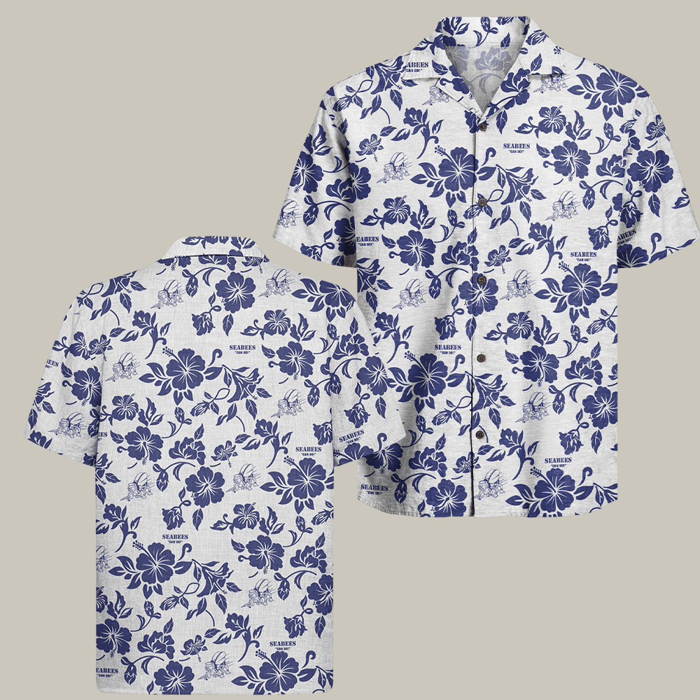U.S. Navy Seabees 250Th Birthday Hawaiian Shirt We Build We Fight Patriotic Gifts For Men