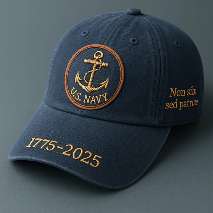 U.S.Navy 250th Anniversary Hat Non Sibi Sed Patriae 1775 2025 Best USN Merch