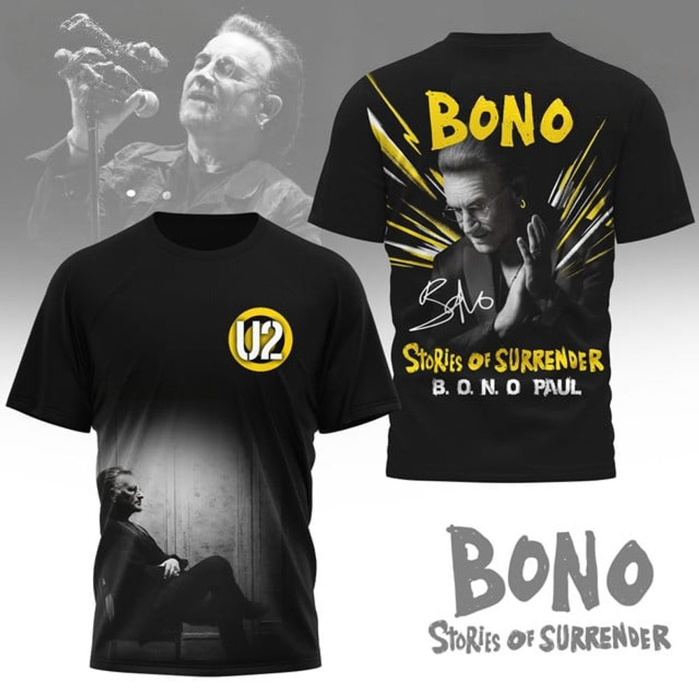 U2 Band Bono Stories Of Surrender 2025 Shirt Gifts For Band Fans