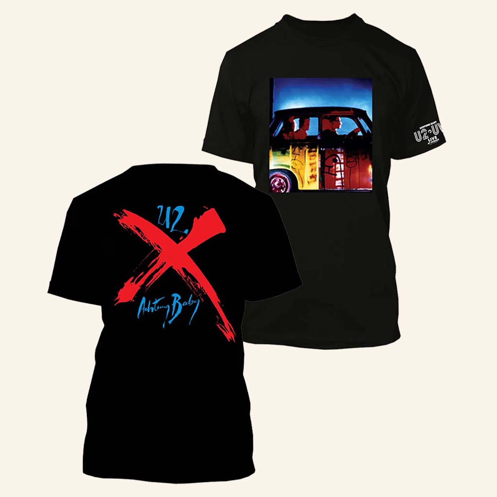 U2 Merch Achtung Baby U2 UV Black T-Shirt Gift For Rock Band Lovers U2 Merch Achtung Baby U2 UV Black T-Shirt Gift For Rock Band Lovers