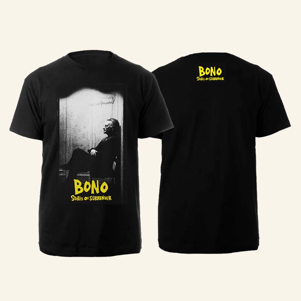 U2 Merch Bono Stories of Surrender Black T-Shirt Gift Ideas For Best Friend