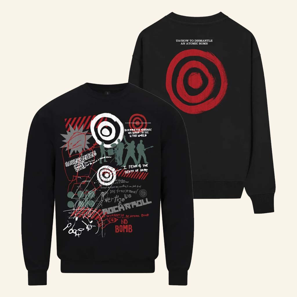 U2 Merch Love And Peace Sweatshirt How To Dismantle An Atomic Bomb Sweatshirt Him Gifts U2 Merch Love And Peace Sweatshirt How To Dismantle An Atomic Bomb Sweatshirt Him Gifts