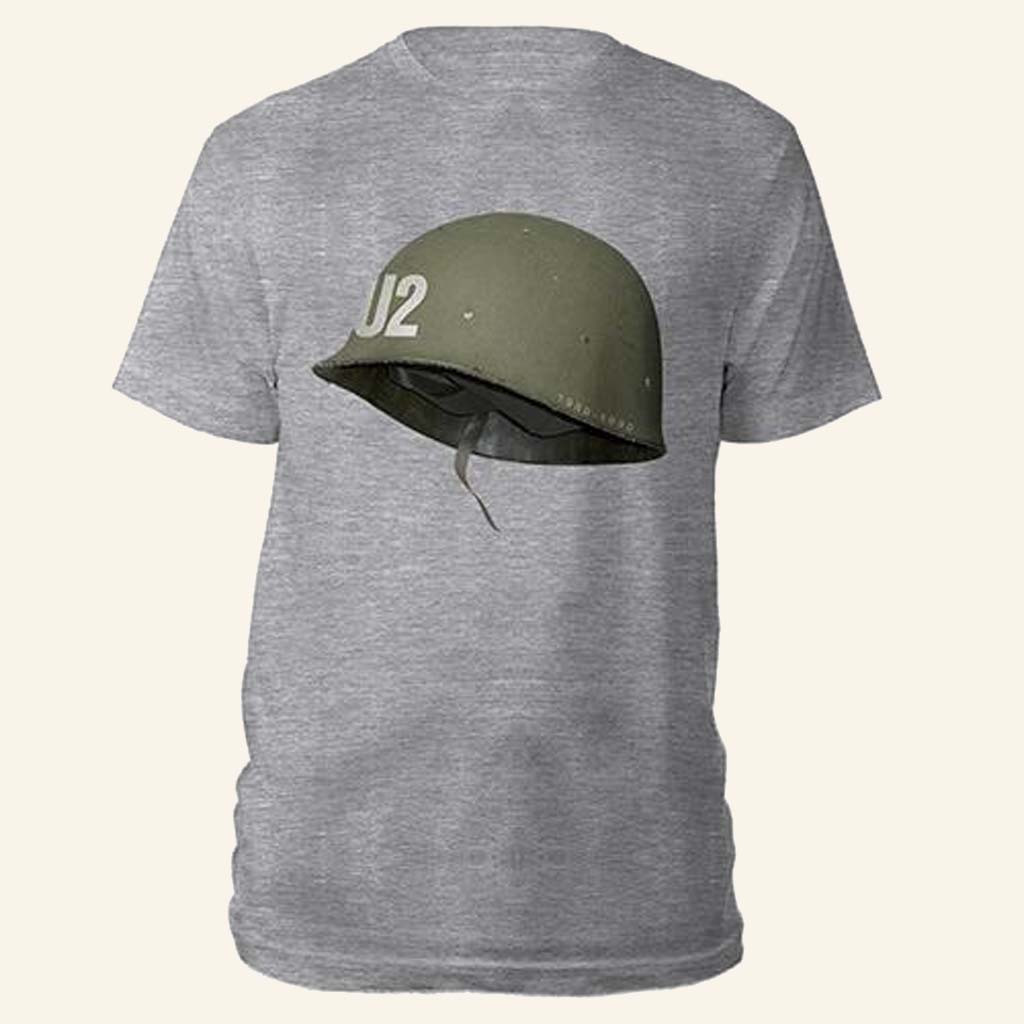 U2 Merch U2 Helmet Grey T-Shirt Unique Gift Birthday For Dad U2 Merch U2 Helmet Grey T-Shirt Unique Gift Birthday For Dad