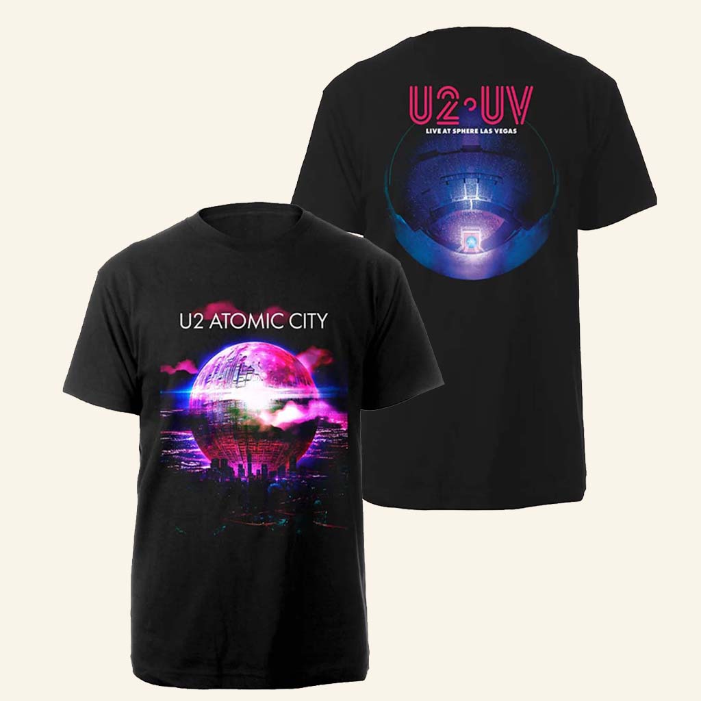 U2 Merch U2 UV Atomic City T-Shirt Fan Apparel Unique Gift For Sister U2 Merch U2 UV Atomic City T-Shirt Fan Apparel Unique Gift For Sister