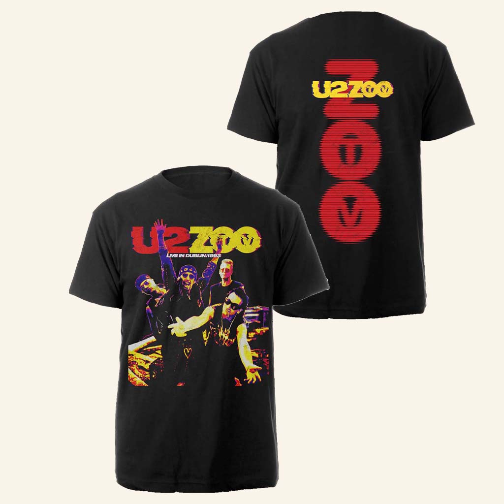 U2 Merch U2 Zoo Band Photo Live In Dublin Black T-Shirt Gift For Brother U2 Merch U2 Zoo Band Photo Live In Dublin Black T-Shirt Gift For Brother
