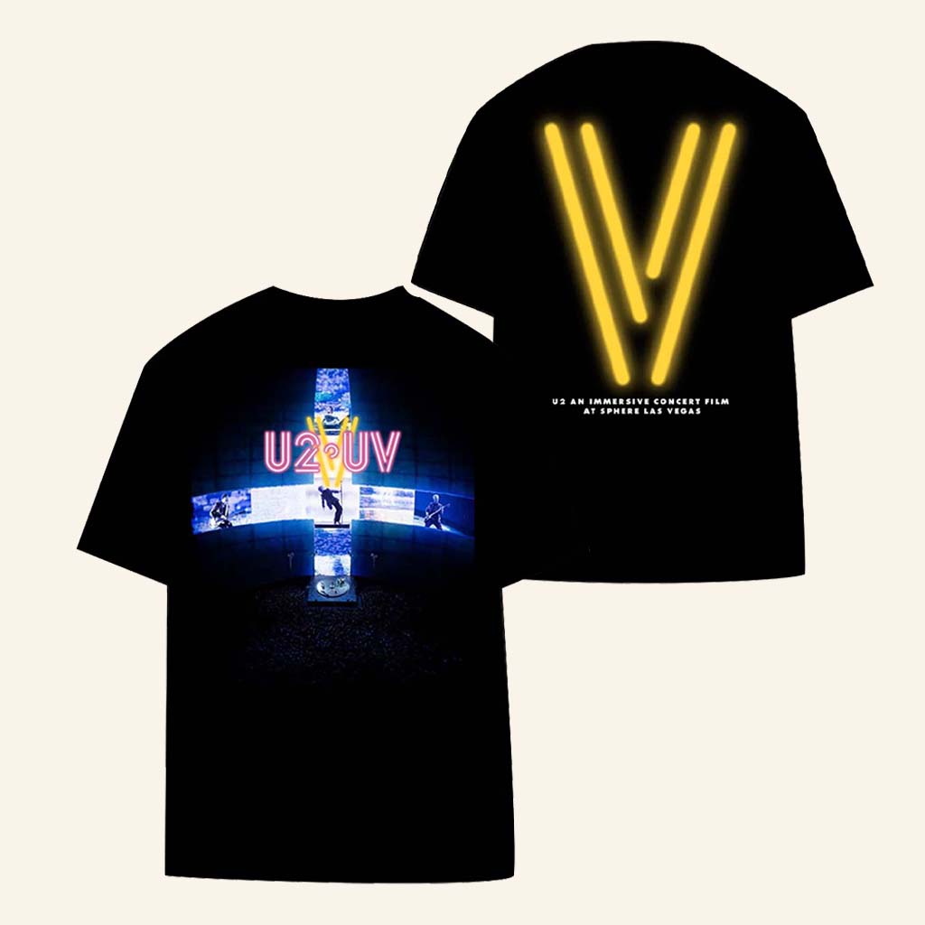 U2 Merch V-U2 Logo Stage An Immersive Concert Film Shirt Gift For Husband U2 Merch V-U2 Logo Stage An Immersive Concert Film Shirt Gift For Husband