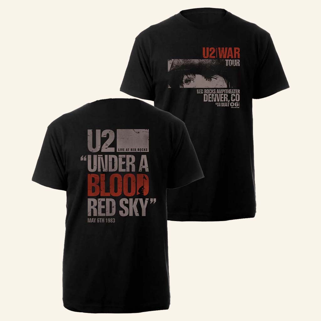 U2 Merch War Tour Red Rocks 83 T-Shirt Best Gift For Boyfriend U2 Merch War Tour Red Rocks 83 T-Shirt Best Gift For Boyfriend