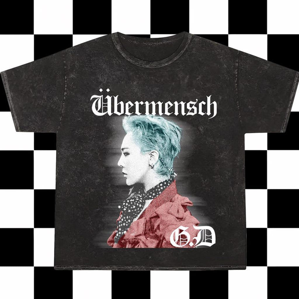 Ubermensch Gdragon World Tour 2025 In US Mineral Wash Shirt GDragon BigBan T-Shirt Ubermensch Gdragon World Tour 2025 In US Mineral Wash Shirt GDragon BigBan T-Shirt