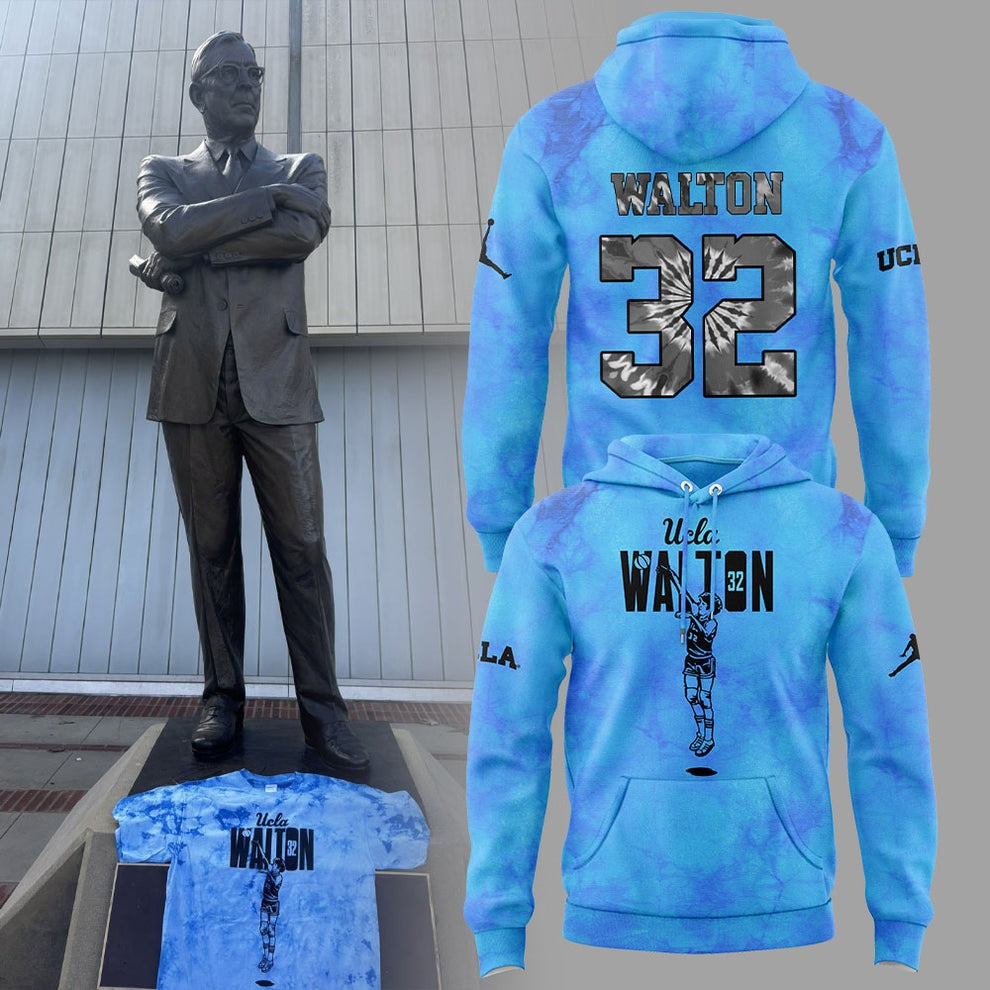 UCLA Bill Walton Grateful Dead Tie Dye Hoodie Honor Bill Walton Basketball Legend