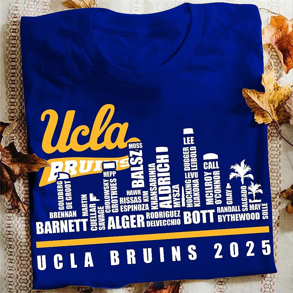UCLA Bruins Football Team Players Name T-Shirt UCLA Bruins Merch Best Gift For Fans