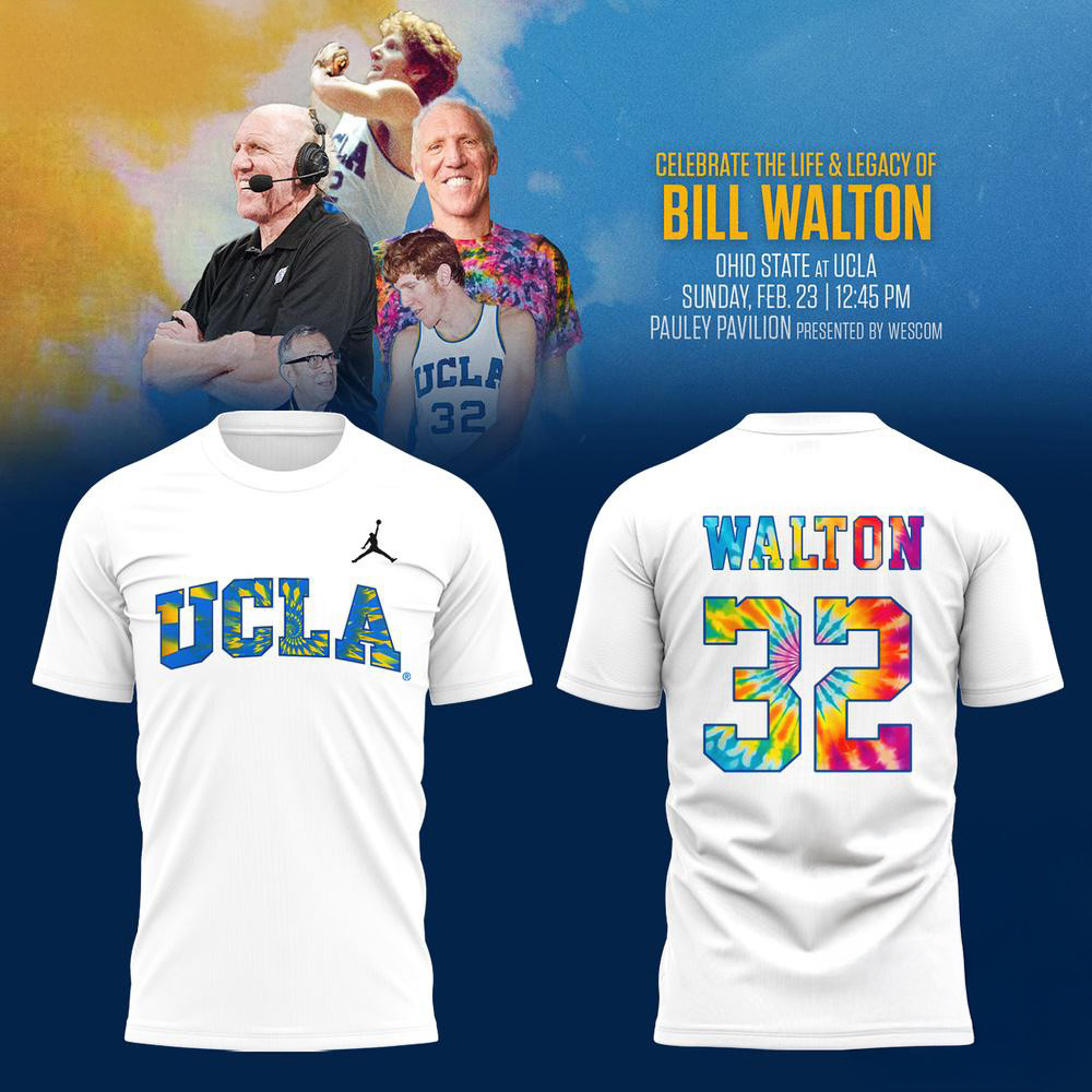 UCLA Bruins Honors The Late Bill Walton Legacy 2025 New Shirt Best Gifts For Basketball Fan