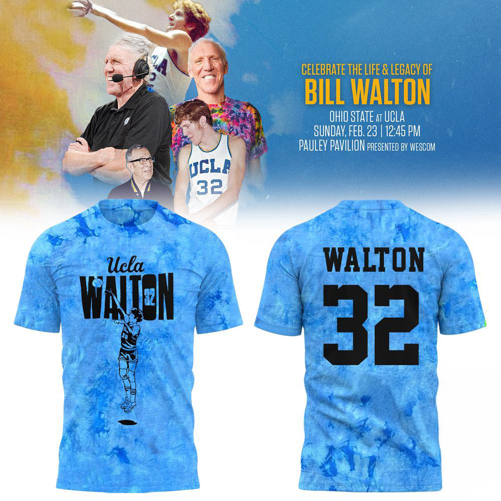 UCLA Bruins Honors The Late Bill Walton Limited Edition 2025 Shirt Gifts For Basketball Fan