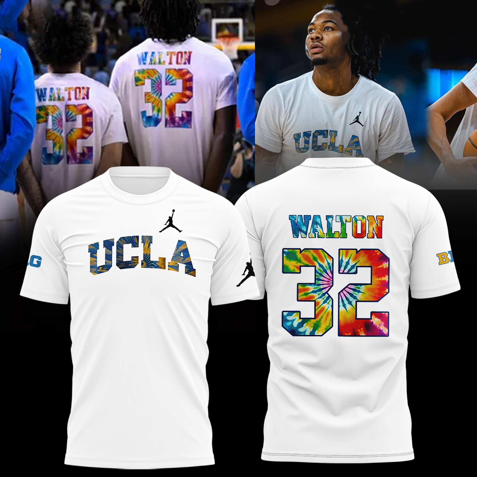 UCLA Bruins Honors The Late Bill Walton Tie Dye Shirt Basketball Hall Of Famer True Fan Gifts