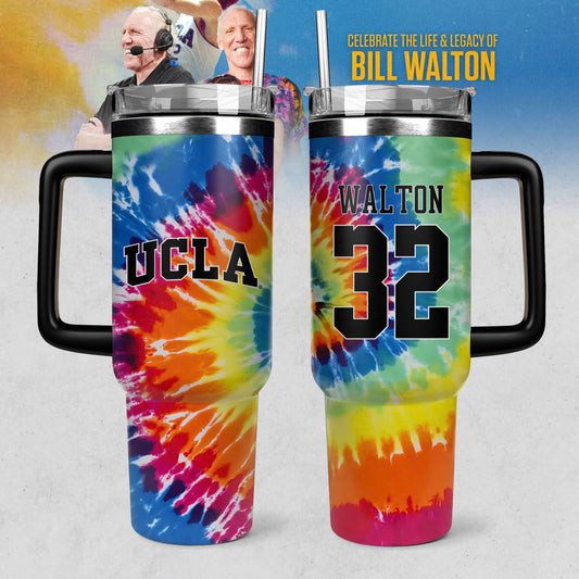 UCLA Honors The Late Bill Walton Tumbler Gift Ideas For Basketball Lovers
