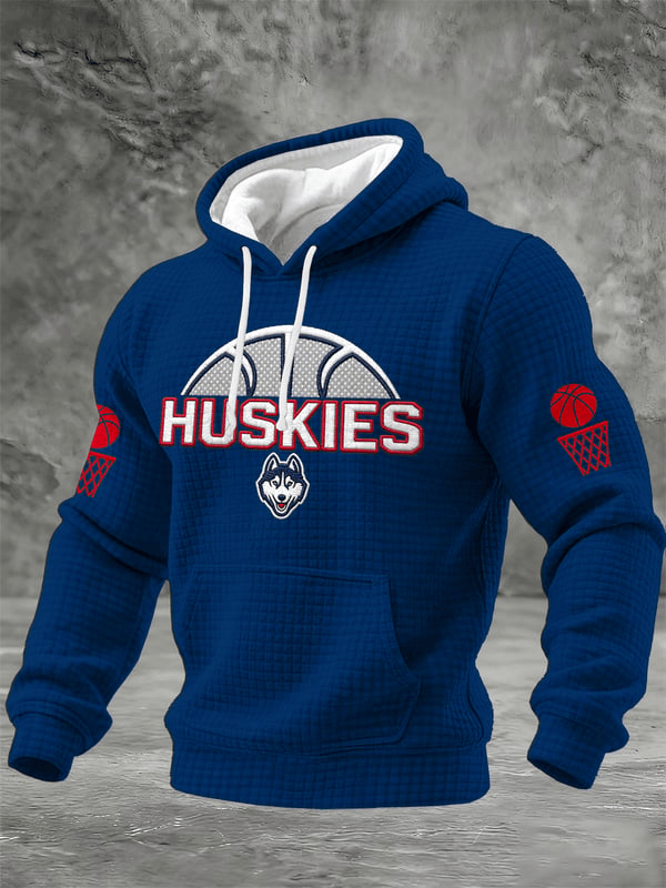 UConn Basketball Super Bowl Hoodie Huskies Merch Men's Game Day Clothing Gifts For Husband