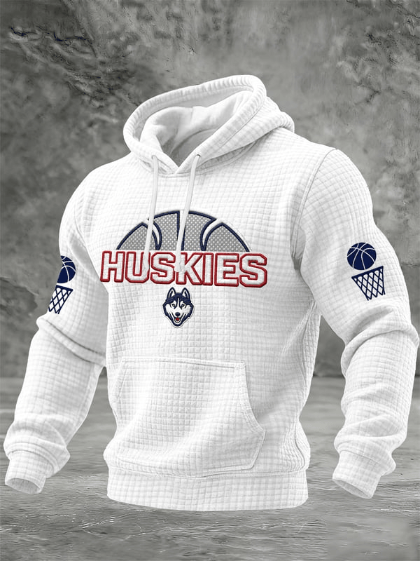 UConn Basketball Super Bowl Hoodie Huskies Merch Men's Game Day Clothing Gifts For Husband