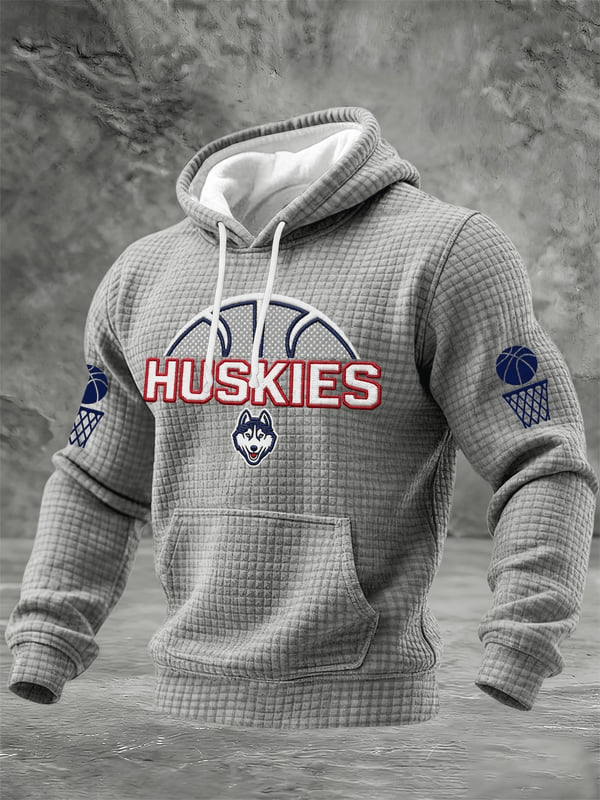 UConn Basketball Super Bowl Hoodie Huskies Merch Men's Game Day Clothing Gifts For Husband