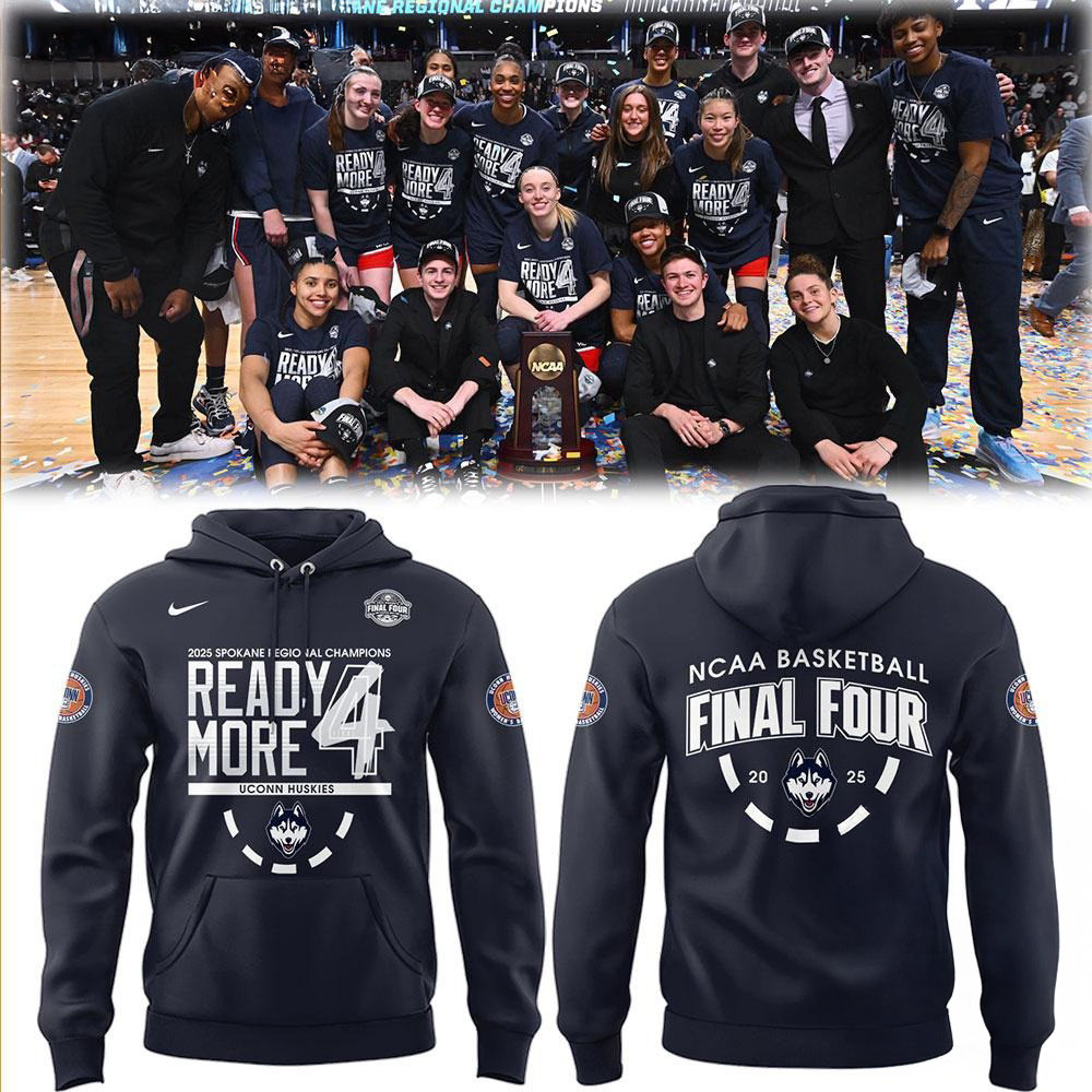 UConn Huskies 2025 NCAA Women's Basketball Tournament March Madness Final Four Hoodie
