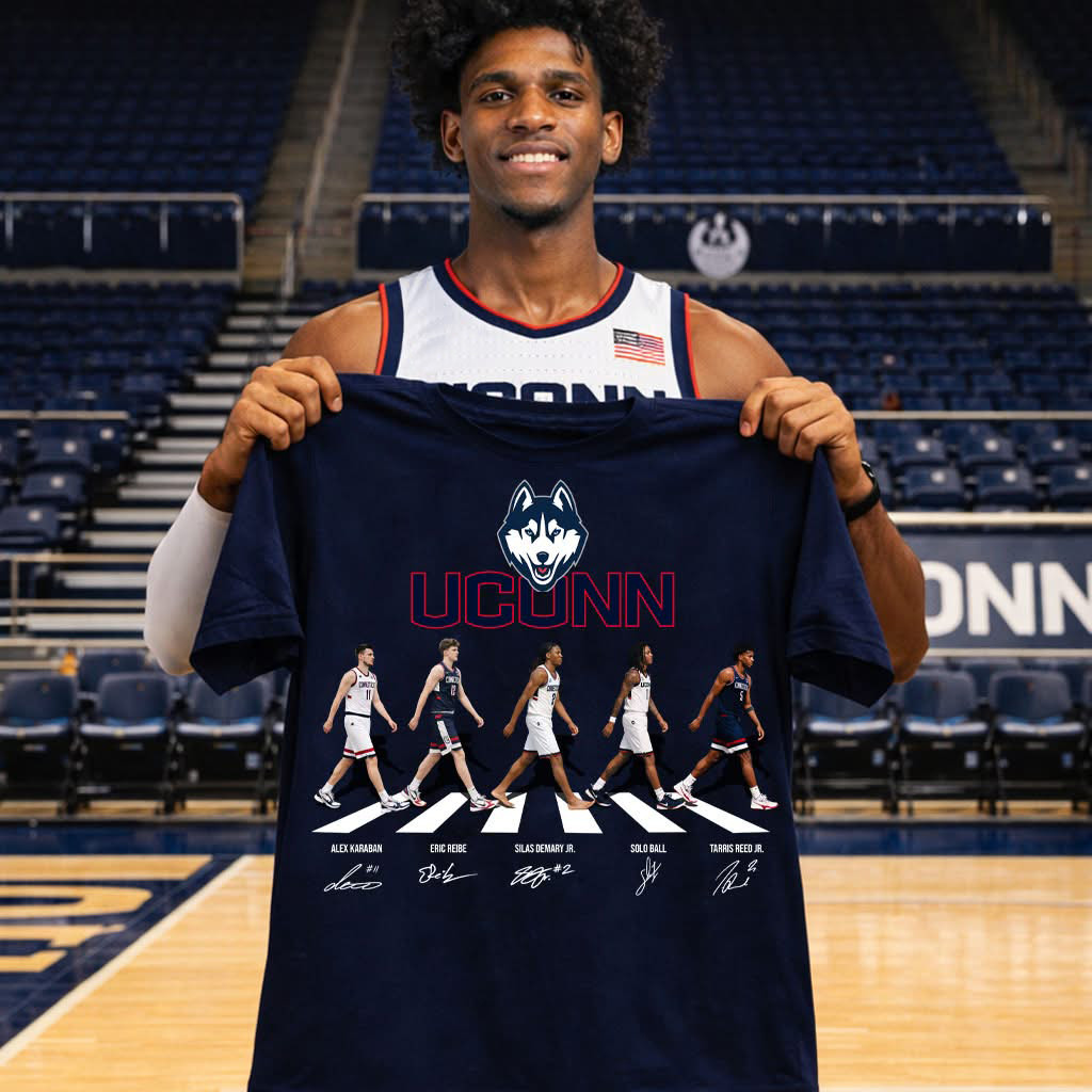 UConn Huskies' 2026 East Regional Championship T-Shirt Basketball Clothes Fan Gear