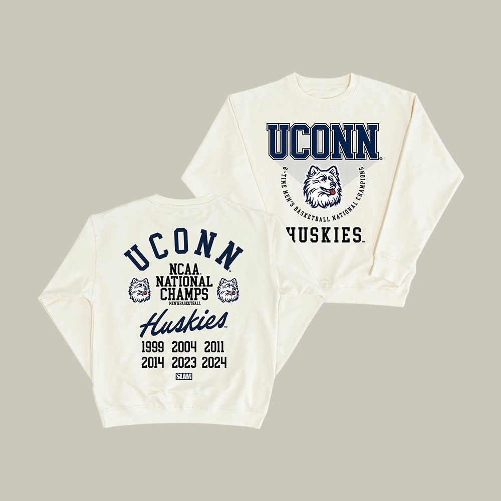 Uconn Huskies Banner Legacy Sweatshirt 2026 Basketball Final Four Apparel Present For Fans